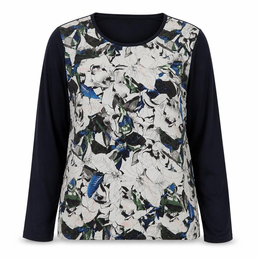 Warehouse Womens Multicoloured Floral Long Sleeve Blouse Size L
