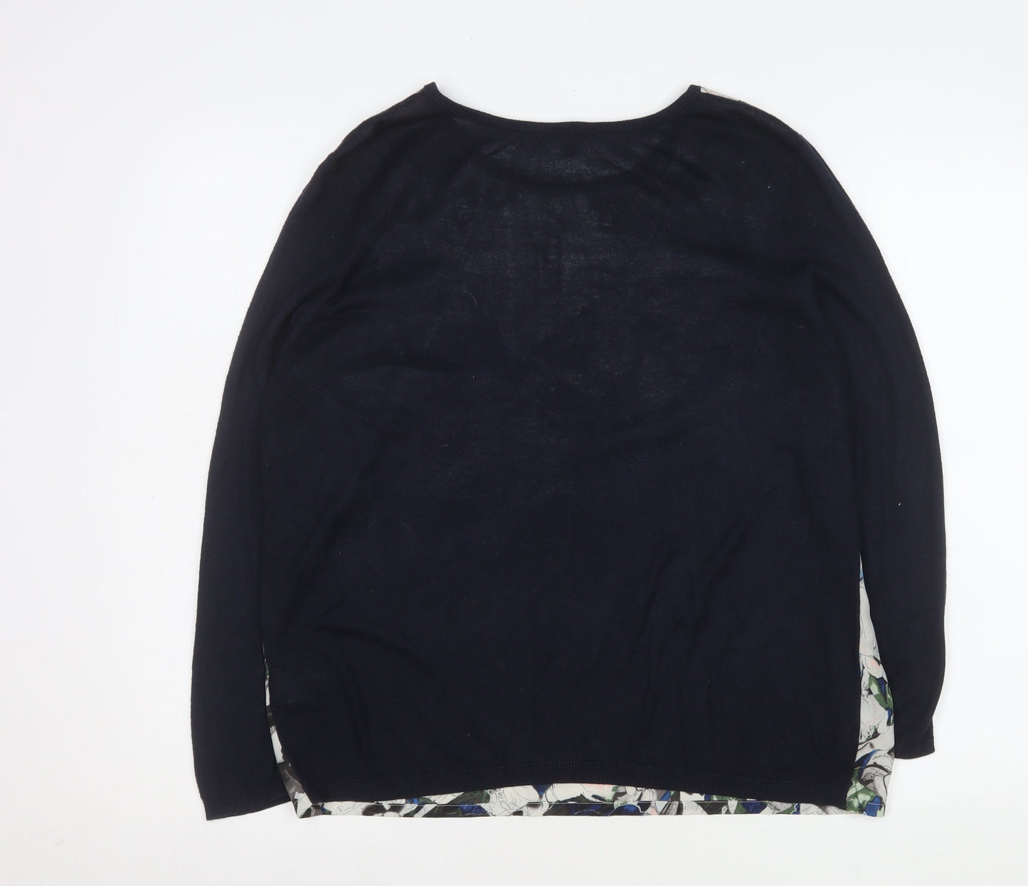 Warehouse Womens Multicoloured Floral Long Sleeve Blouse Size L