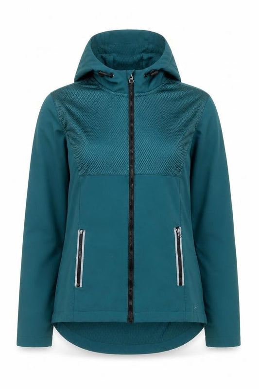WorkOut Women’s Green Size 6 Windbreaker Hooded Active Jacket