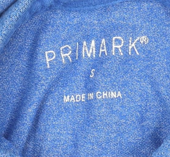 Primark Men's Blue Cotton Blend Short Sleeve Polo Shirt Size S