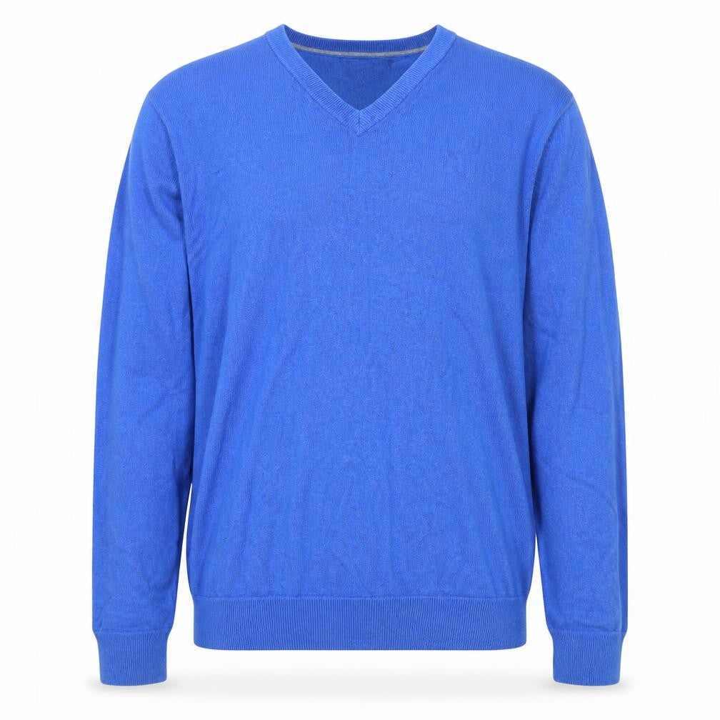 Gap Men’s Blue Cotton V-Neck Pullover Knit Sweatshirt Size M