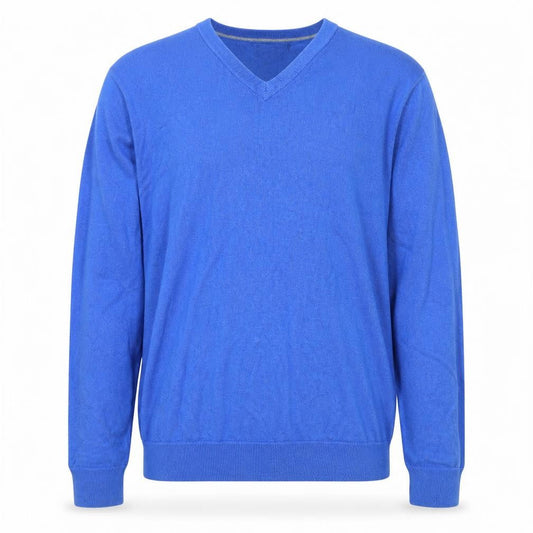 Gap Men’s Blue Cotton V-Neck Pullover Knit Sweatshirt Size M