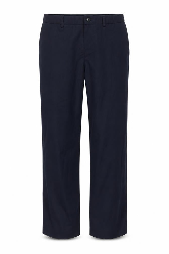 Front view of Brook Taverner women’s blue regular fit dress trousers 12l