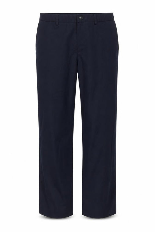 Front view of Brook Taverner women’s blue regular fit dress trousers 12l