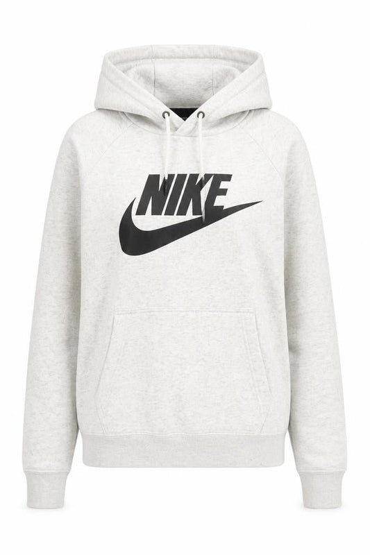 Nike Women’s Grey XS Pullover Hoodie with Logo Print