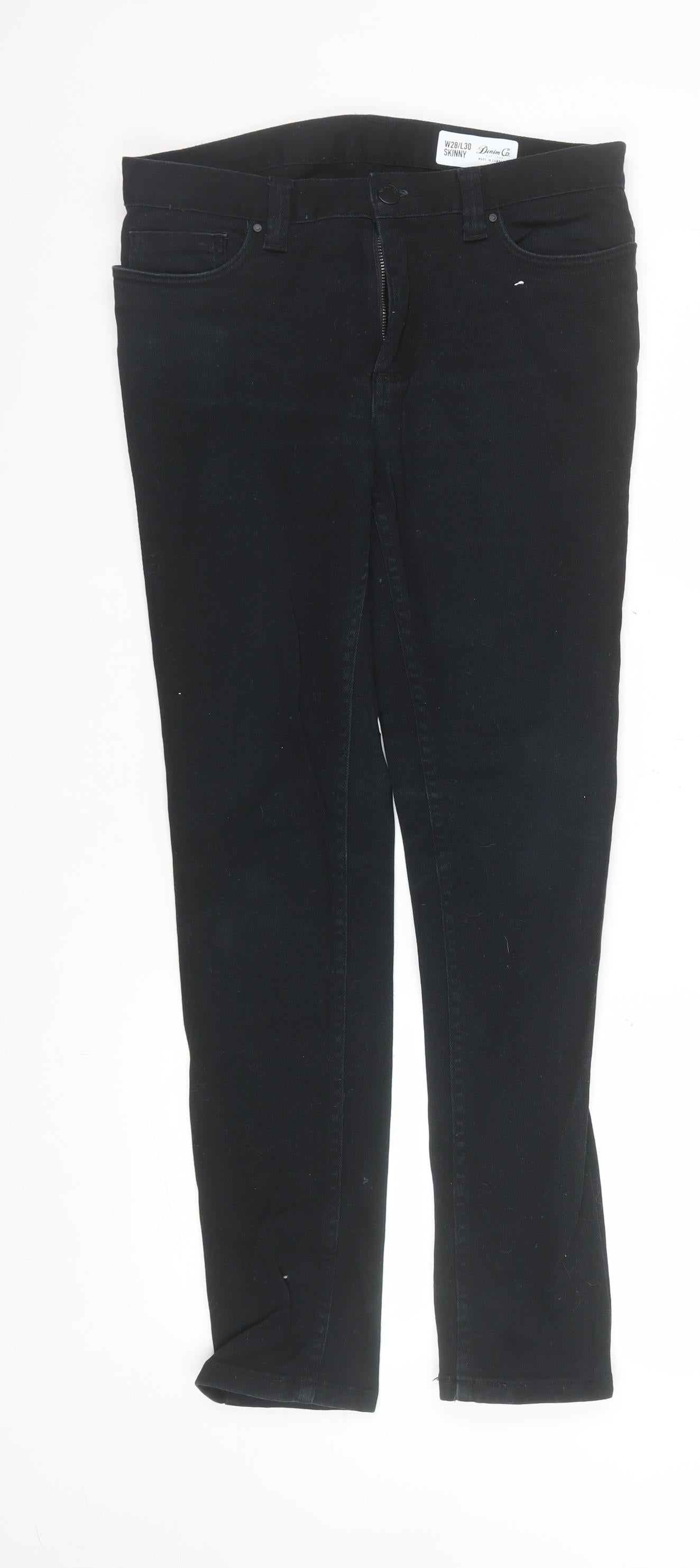 Denim Co Women Black Skinny Jeans W28 L30 Classic Fit