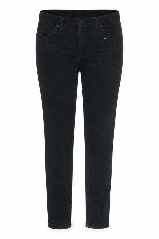 Front view of Denim Co Women Black Skinny Jeans W28 L30 Classic Fit
