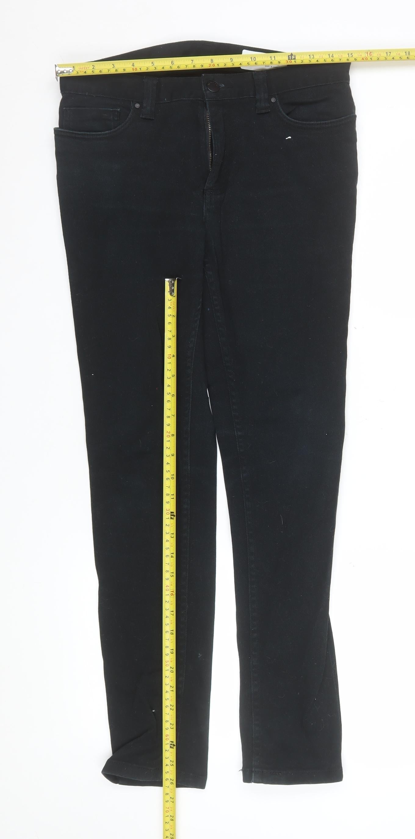 Denim Co Women Black Skinny Jeans W28 L30 Classic Fit