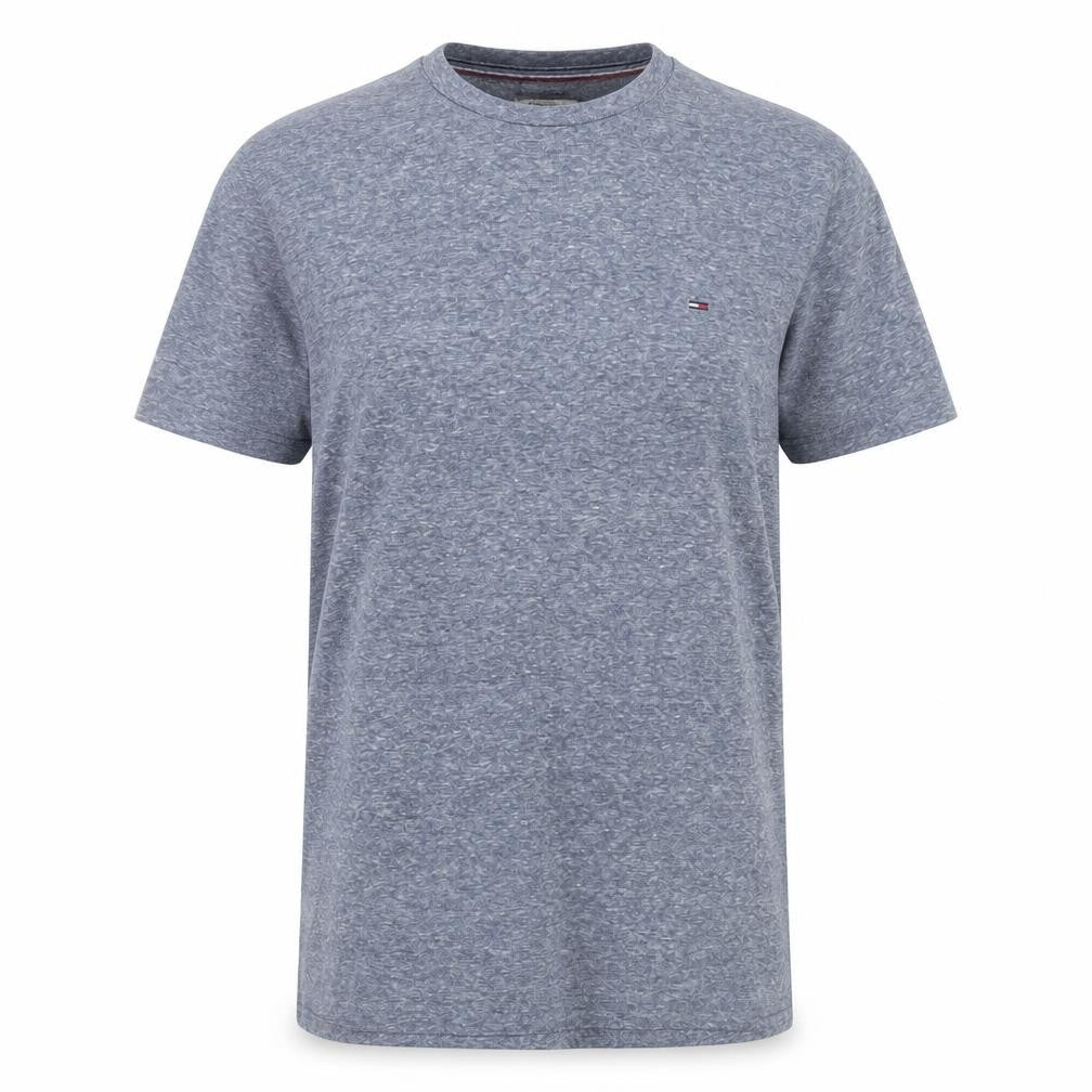 Tommy Womens Hilfiger Blue Crew Neck Short Sleeve T-Shirt Size L
