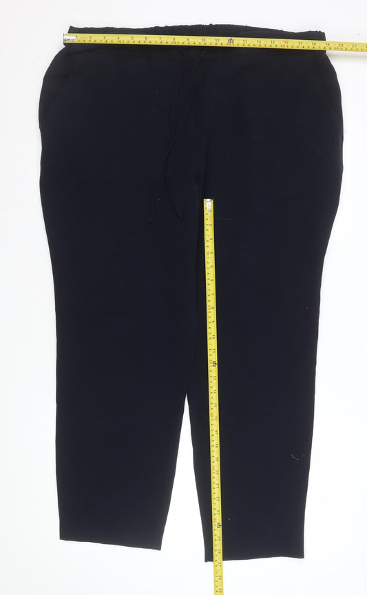 St. Bernard Women’s Black Straight Leg Trousers Size 18
