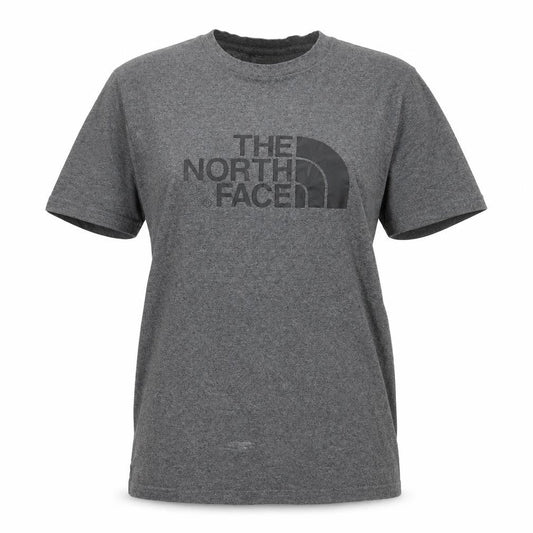 The North Face Women's Grey Cotton Blend Basic T-Shirt Size S