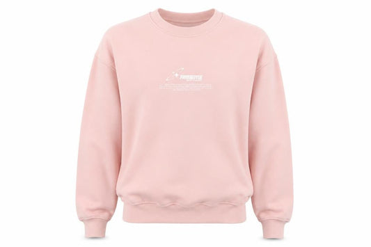 Front view of Dunnes Women's Pink Pullover Sweatshirt Small Cotton Blend