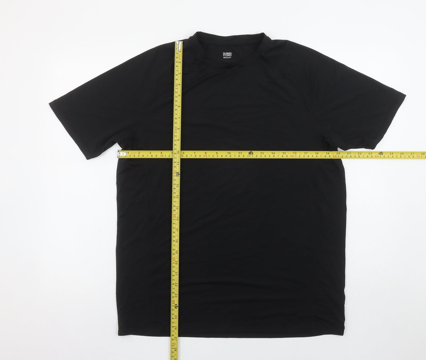 Dunnes Stores Men's Black Medium Athletic Fit Short Sleeve Gym T-Shirt