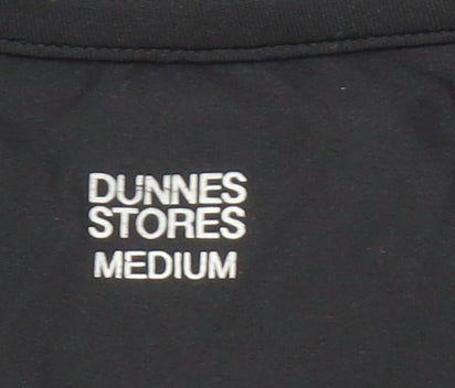 Dunnes Stores Men's Black Medium Athletic Fit Short Sleeve Gym T-Shirt