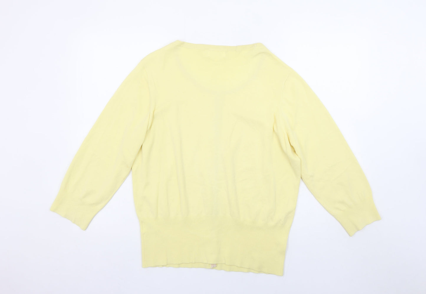 Linea Women’s Yellow 2XL Lightweight Knit Cardigan