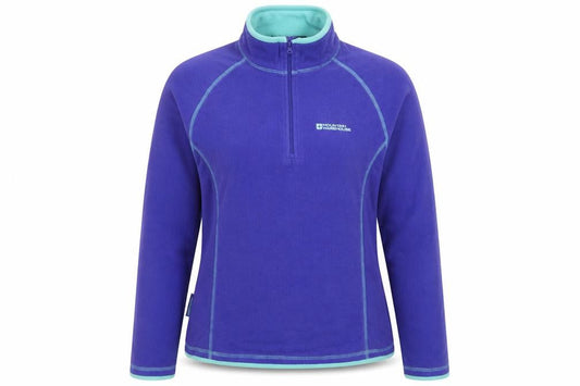 Mountain Warehouse Women's Purple 1/2 Zip Fleece Sweatshirt UK12