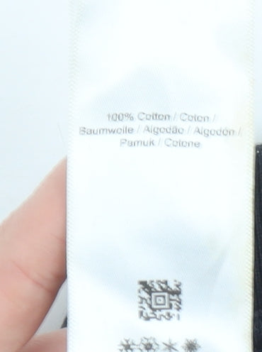 Fred Perry Boys Black Long Sleeve Polo Shirt Size M 100% Cotton