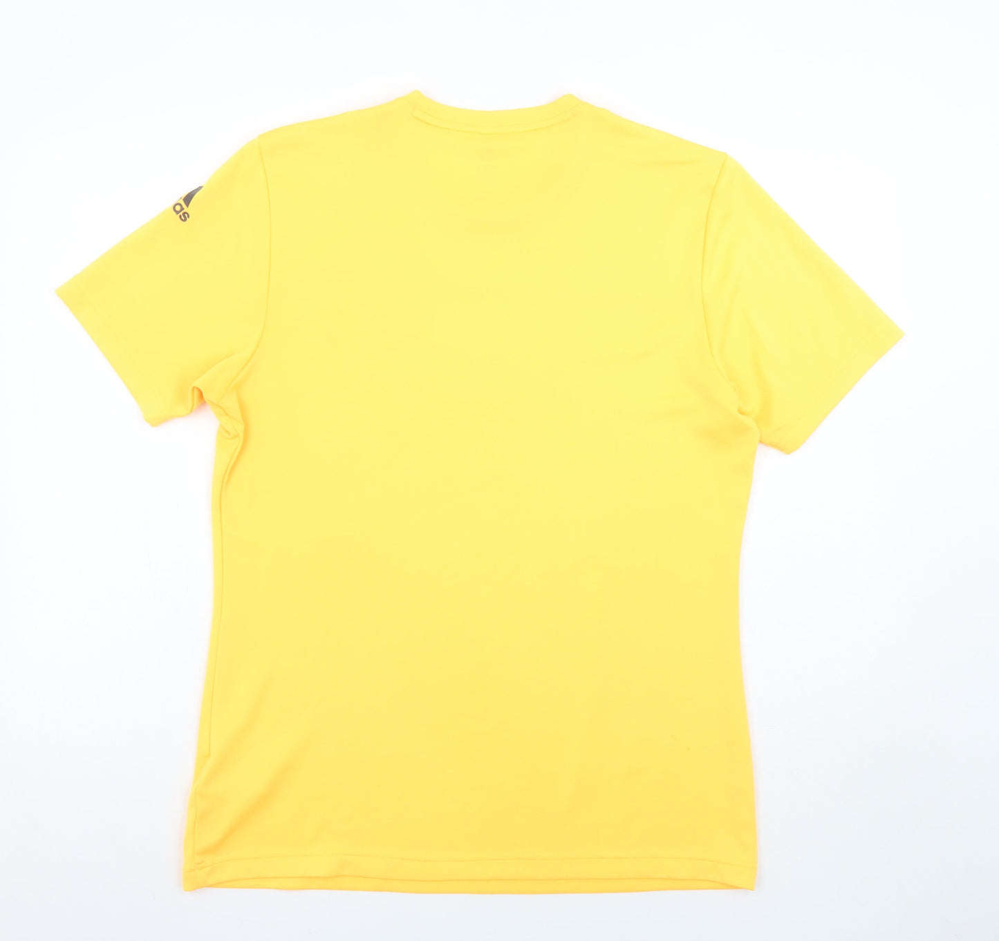Adidas Men’s Yellow Climalite Short Sleeve Athletic T-Shirt M