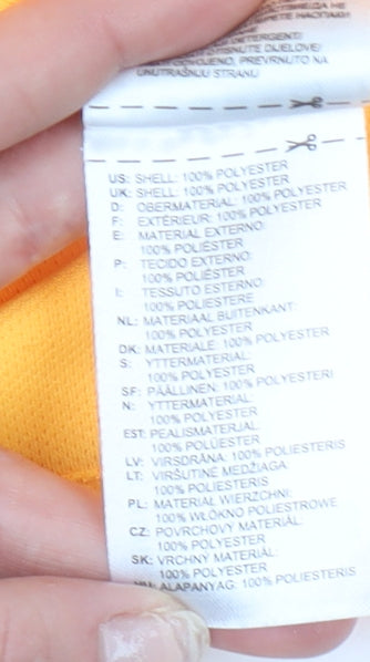 Adidas Men’s Yellow Climalite Short Sleeve Athletic T-Shirt M