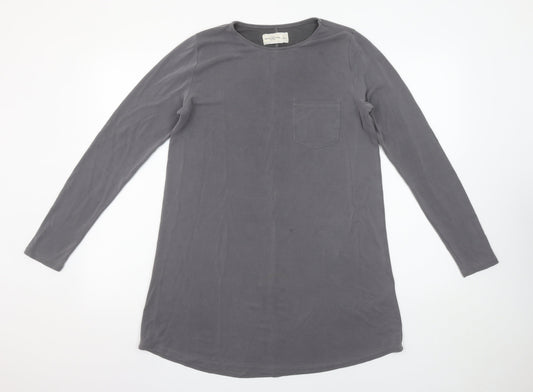 Abercrombie & Fitch Women Grey Long Sleeve Basic T-Shirt S