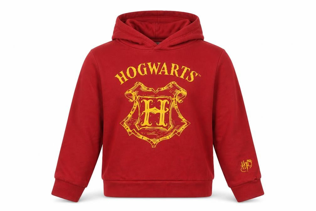 Harry Potter Boys Red Hoodie 5-6 Years Hogwarts Cotton Pullover