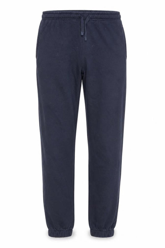 Front view of Marks & Spencer boys’ blue cotton jogger sweatpants 13 years