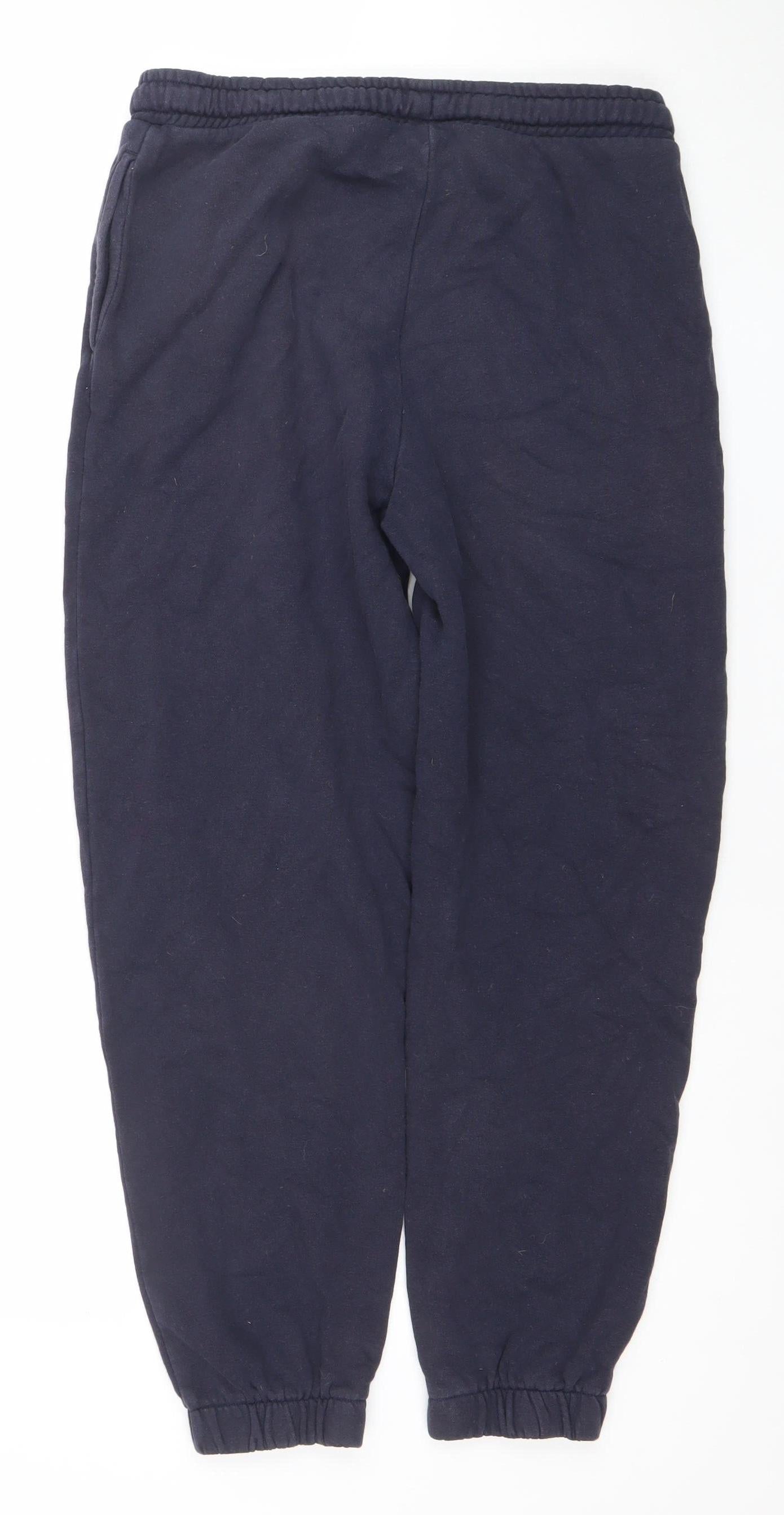 Marks and Spencer Boys Blue Cotton Jogger Sweatpants 13 Years