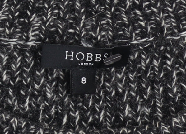 Hobbs Women's Grey Wool Blend Short Sleeve Knit Top Size 8