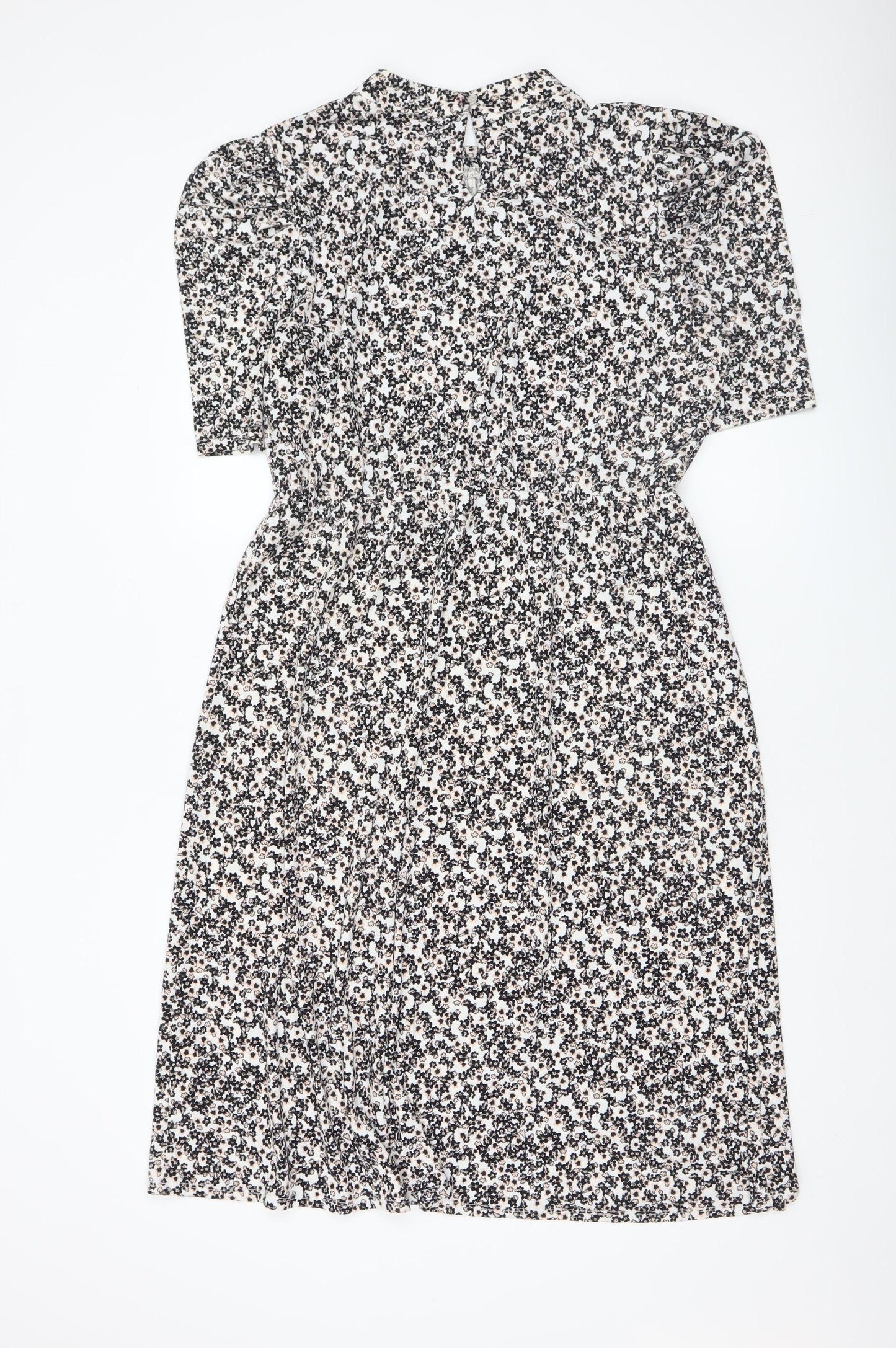 Adrianna Papell Womens Floral Fit & Flare Dress L Multicoloured