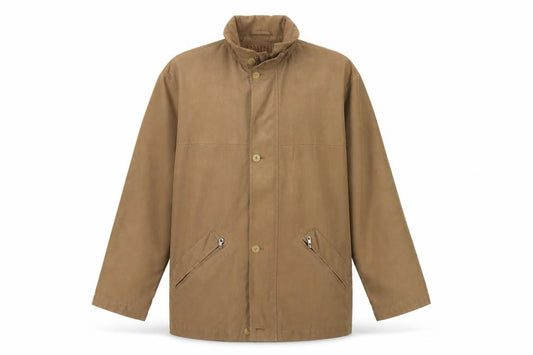 Bush Men's Brown Polyester Button-Up Casual Jacket Size 40 Regular