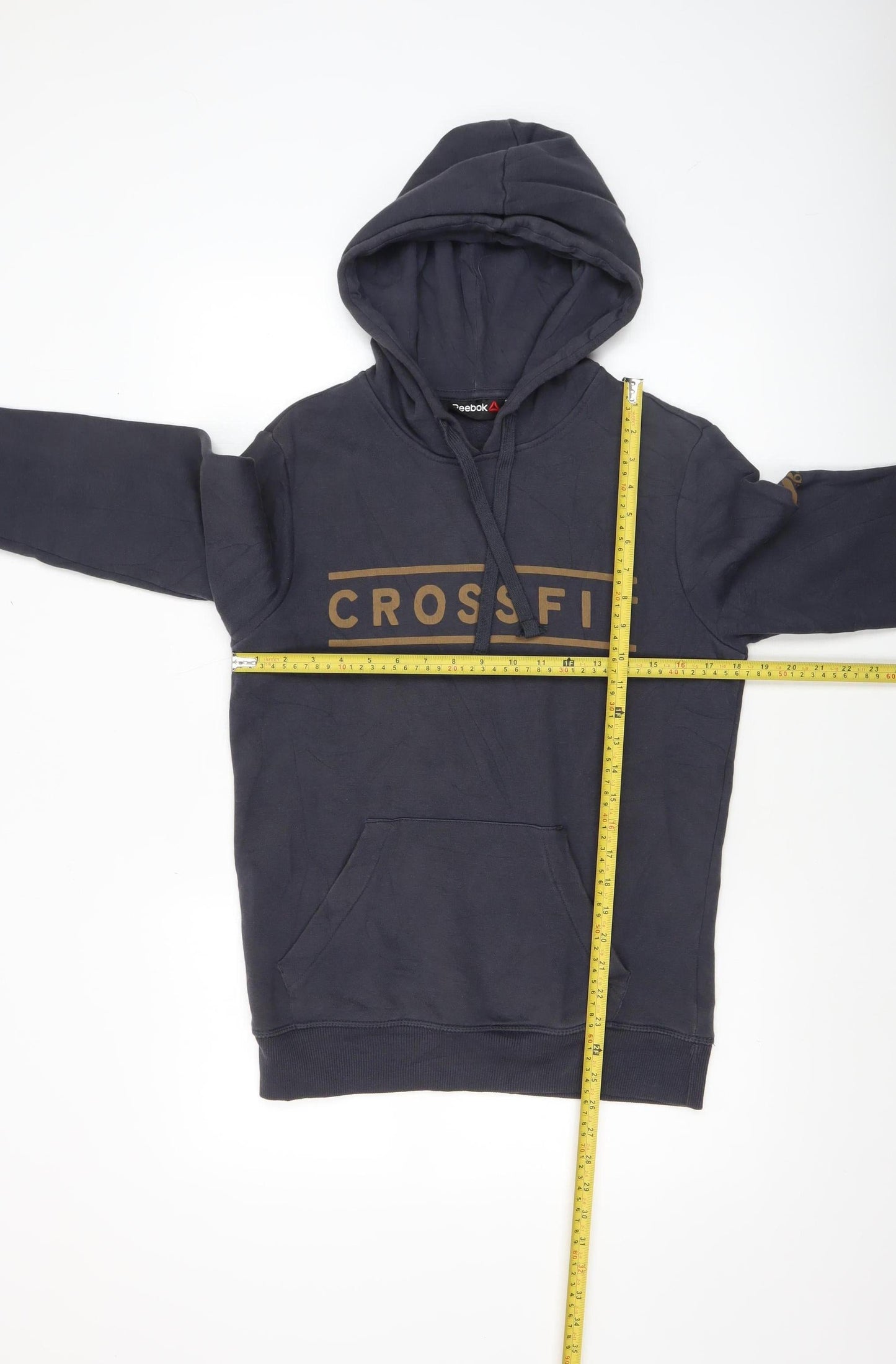 Reebok Men's Black CrossFit Pullover Hoodie XS Gym Fleece