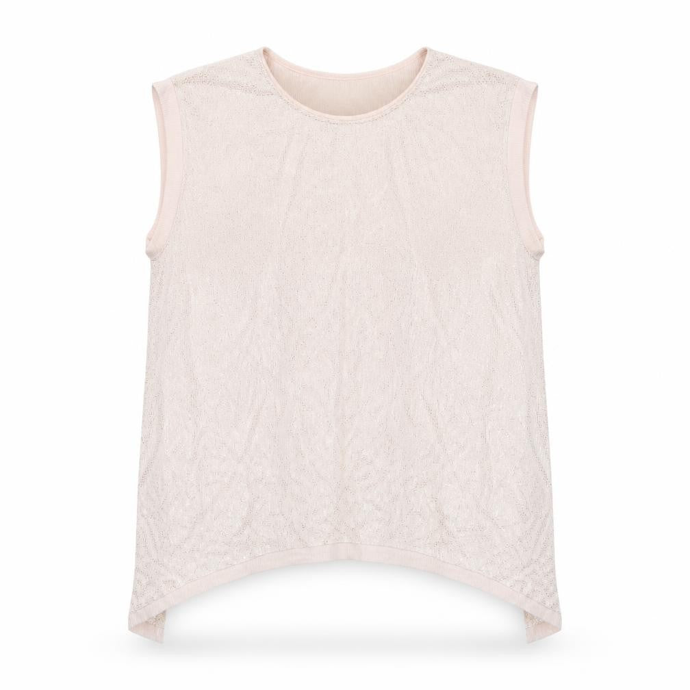 Zara Women Beige Sleeveless Basic Tank Top M