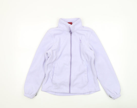 CAMEL Women's Purple Fleece Jacket Size 12 Full Zip Light Outdoor Wear