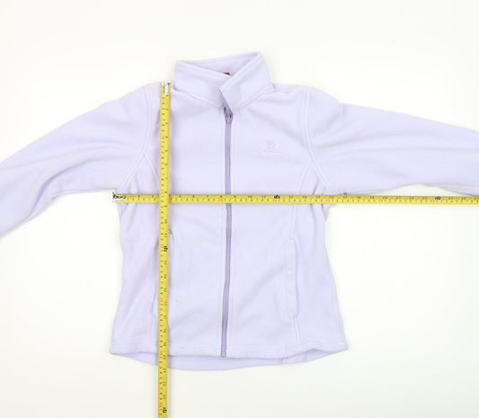 CAMEL Women's Purple Fleece Jacket Size 12 Full Zip Light Outdoor Wear