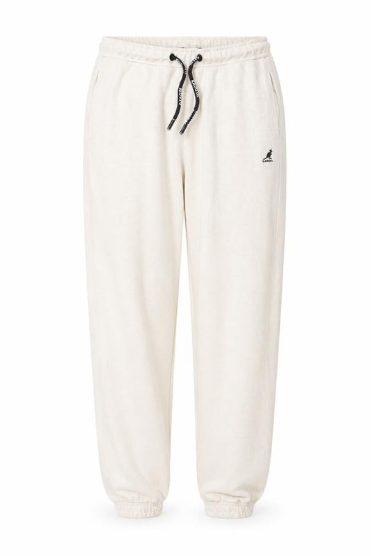Kangol Women's Ivory Jogger Trousers UK 8 Cotton Blend Comfy Loungewear