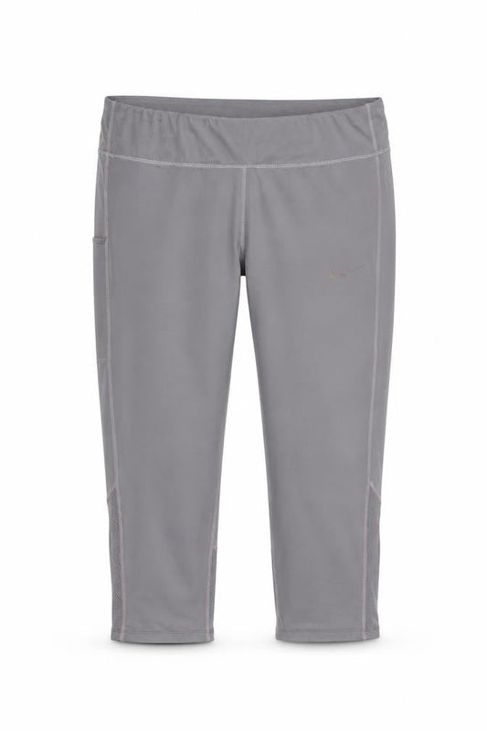 Nike Women's Grey Dri-Fit Capri Leggings XL Activewear