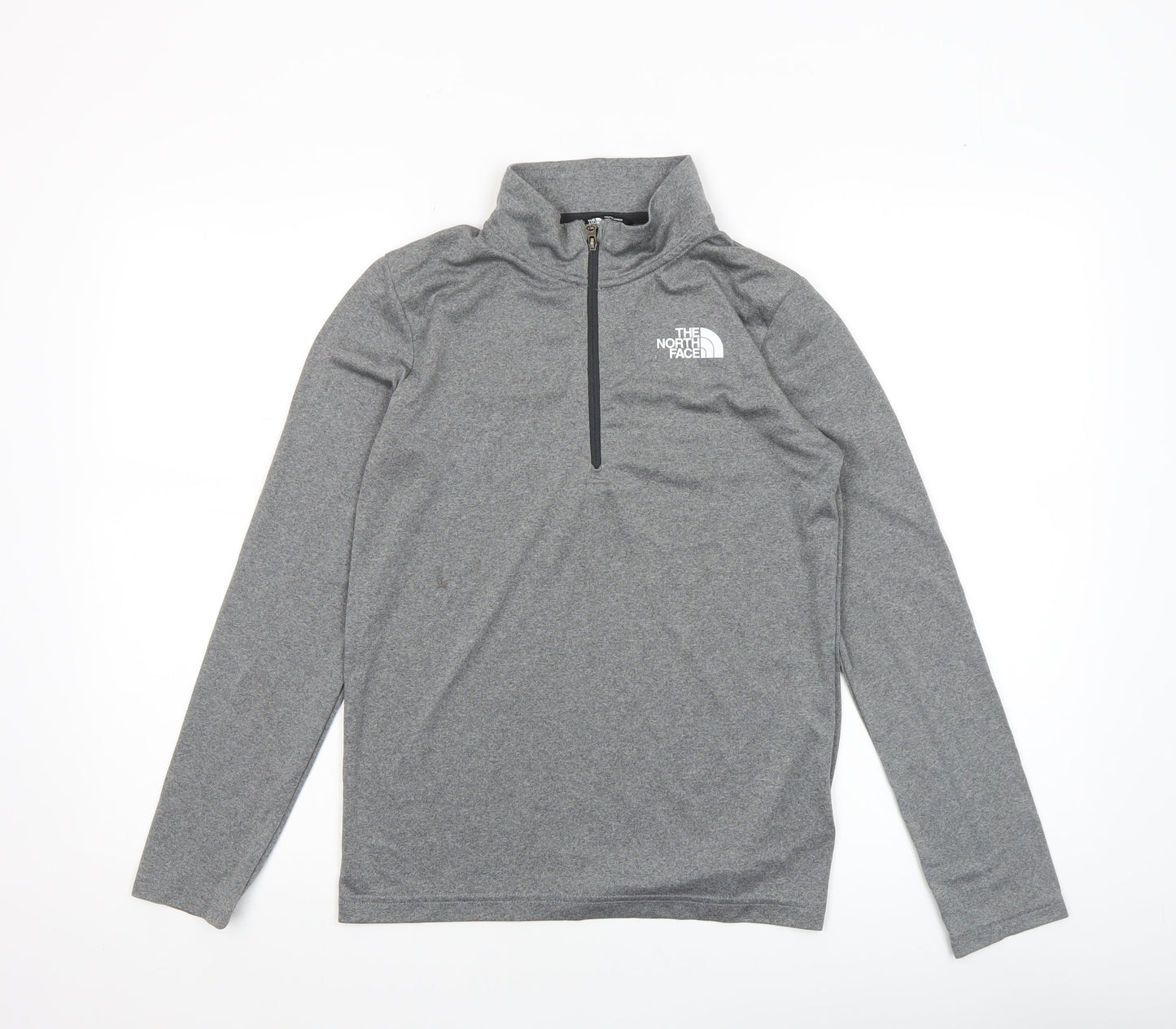 The North Face Boys Grey L 1/4 Zip Pullover Active Top