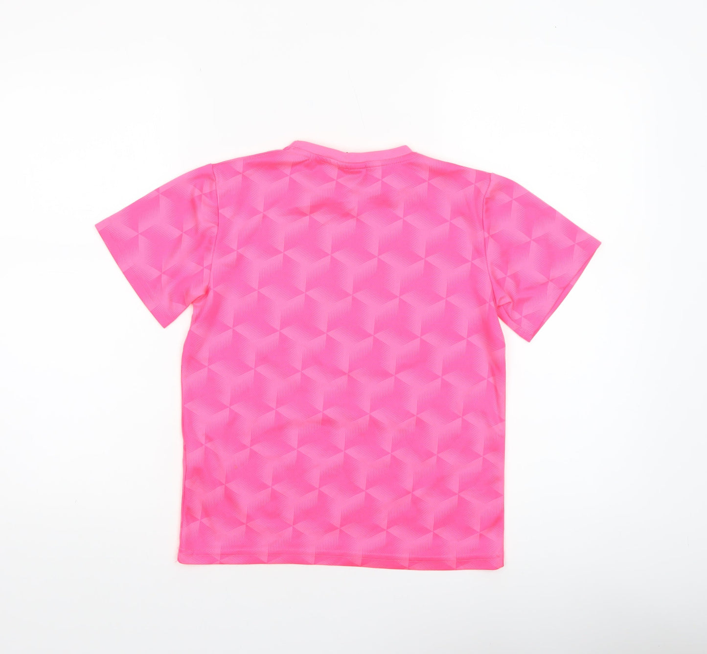 Under Armour Boys Pink Short Sleeve Athletic T-Shirt Size 140 (12-13 Years)