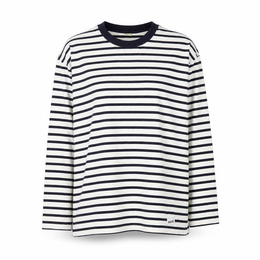 Screen Stars Women’s Multicoloured Striped Long Sleeve Cotton T-Shirt L
