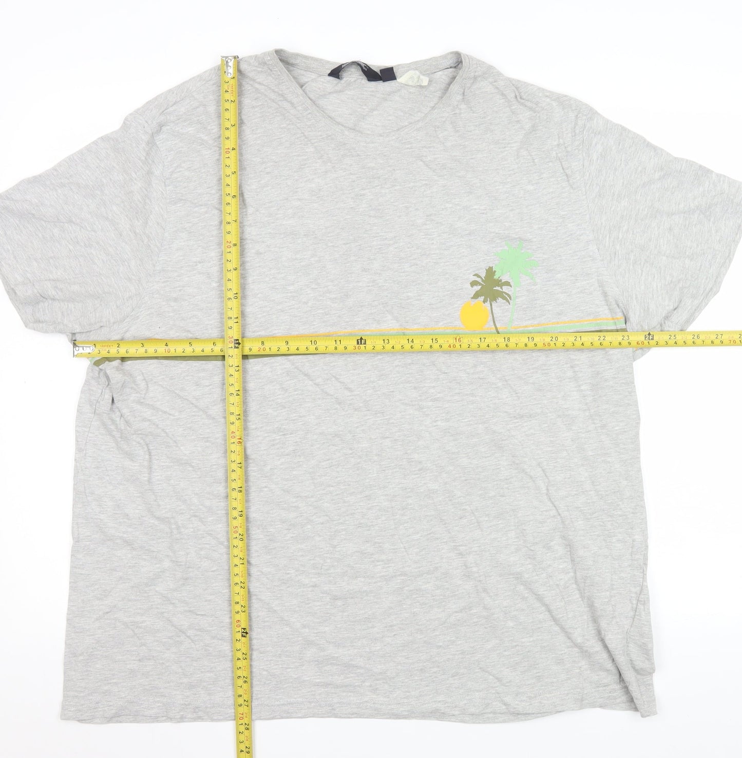 Regatta Men’s Grey 3XL Beach Graphic Cotton T-Shirt
