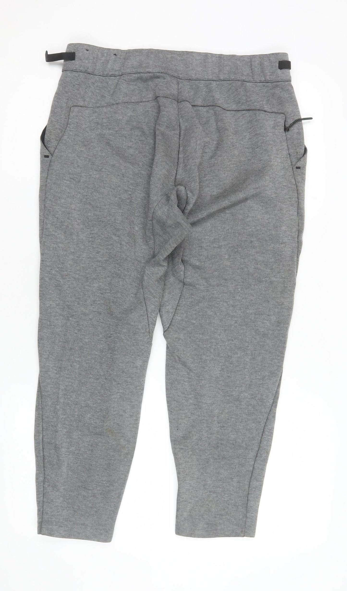 Nike Men's Grey Medium Jogger Sweatpants 66% Cotton 34% Polyester