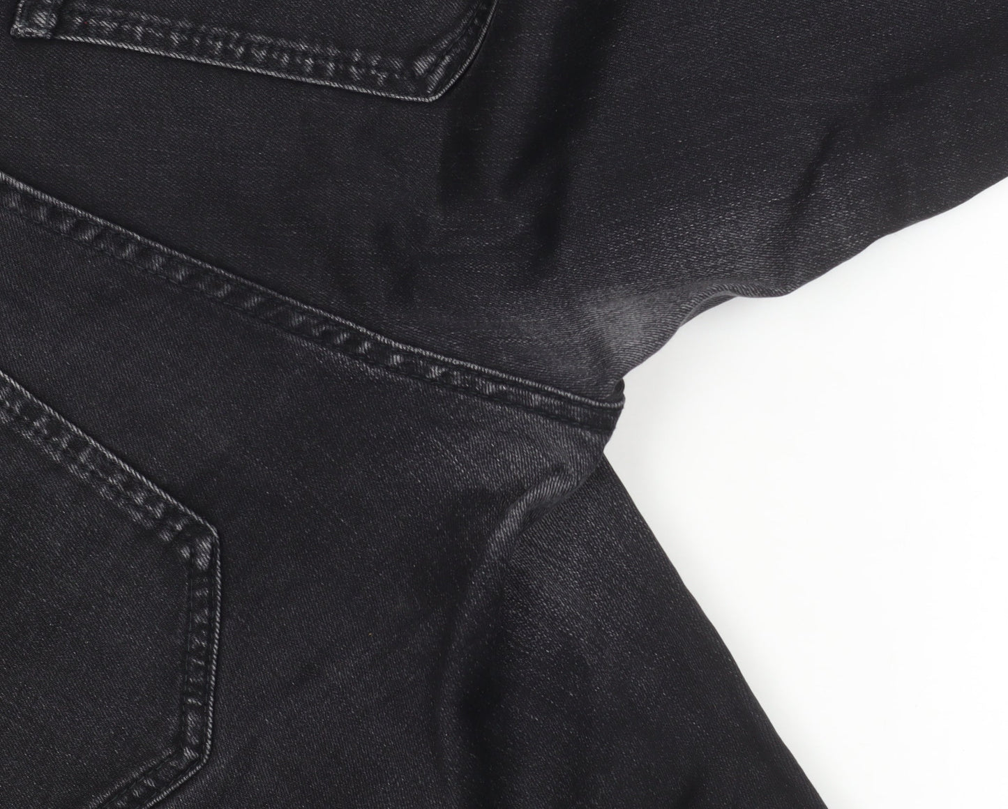 Uniqlo Women Black Skinny Jeans Size 10 Mid Rise Stretch Denim