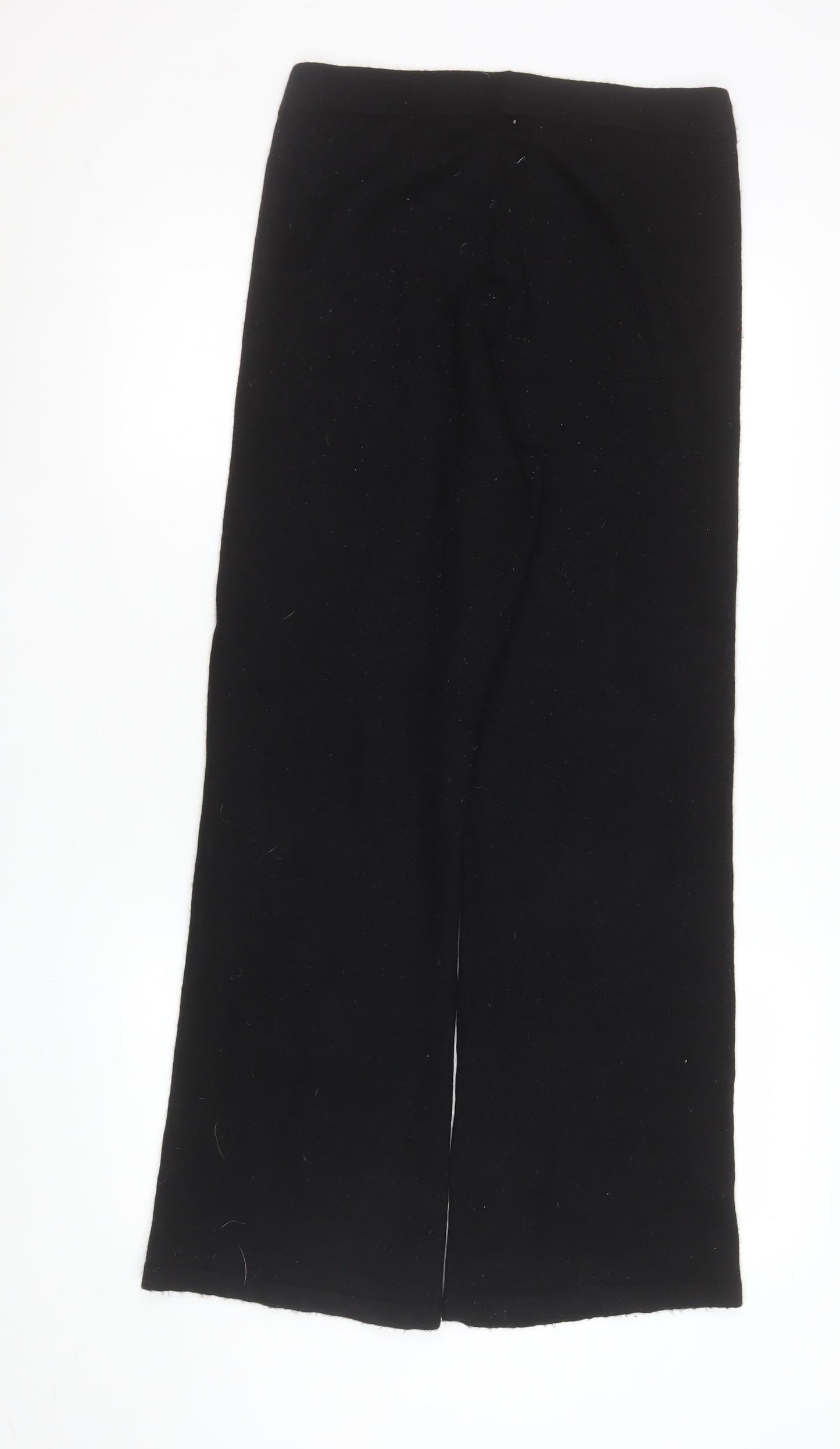 Joseph Women's Black Wool Cashmere Blend Straight Trousers XL