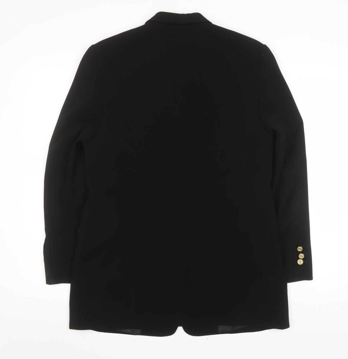 Basler Women's Black Wool Blend Single-Breasted Blazer Size 12