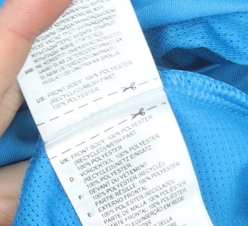 Adidas Boys Blue ClimaCool Sports T-Shirt 11-12 Years Short Sleeve Active Top