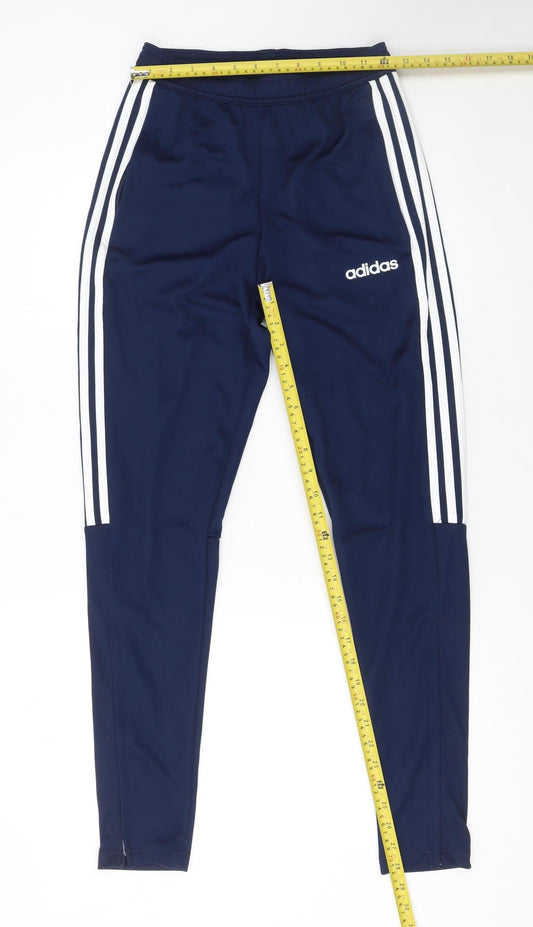 adidas Boys Blue XS Jogger Trousers Aeroready Primegreen Activewear