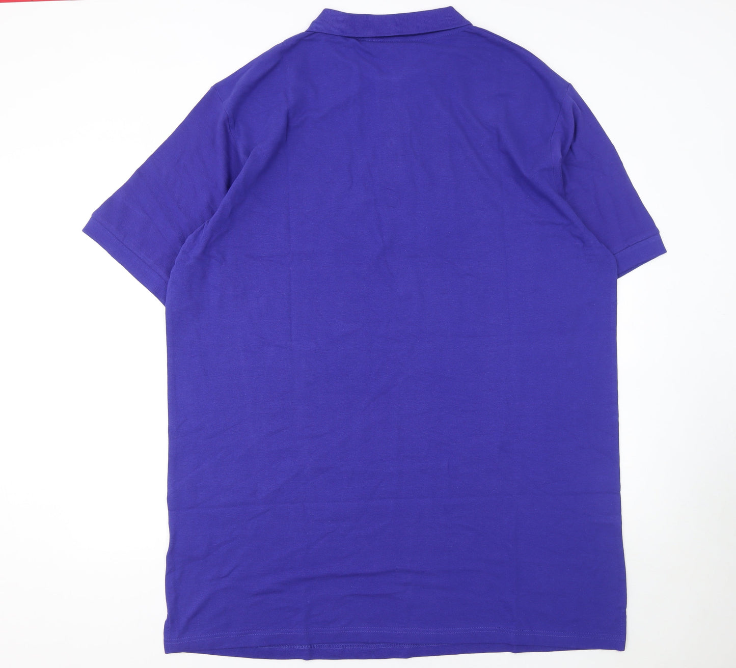 Bigdude Men's Purple 2XLT Cotton Short Sleeve Polo Shirt