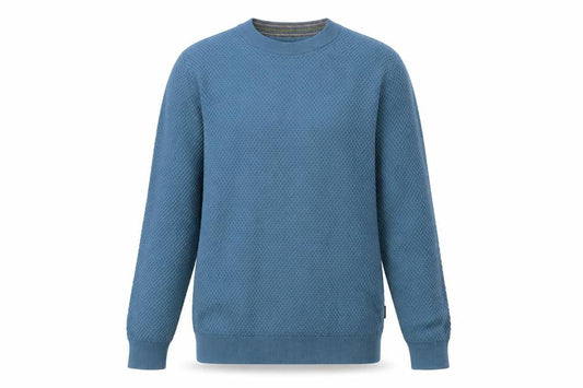 Ted Baker Men’s Blue Waffle Knit Crew Neck Jumper Size S