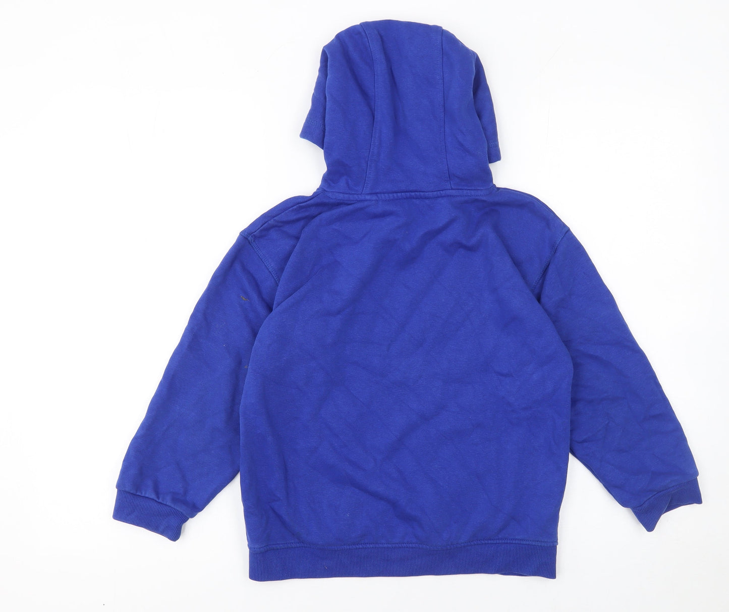NEXT Boys Blue Pullover Hoodie 8 Years Regular Fit Cotton Fleece