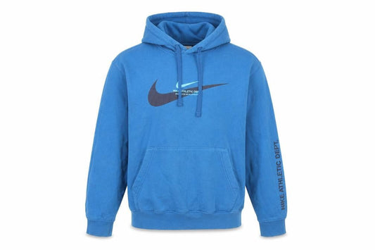 Nike Mens Blue Pullover Hoodie Size S Athletic Dept Fleece Sweatshirt
